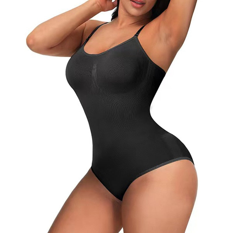 Cygen Bodysuit Shapewear Seamless One-Piece Body Shaper Women's Belly Tuck Hip Lifter Sculpting Shapewear Underwear Stretch Slim