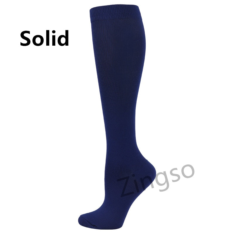Running Compression Socks Stockings 20-30 mmhg Men Women Sports Socks for Marathon Cycling Football Varicose Veins